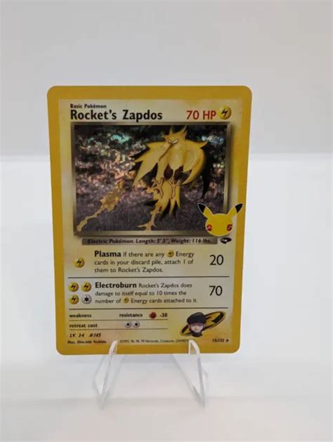 Pok Mon Tcg Rocket S Zapdos Celebrations Classic Collection