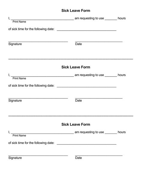 Sick Leave Form Fill Out Sign Online And Download Pdf Templateroller