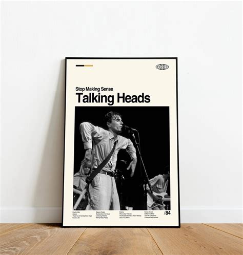 Talking Heads Stop Making Sense Poster Retro Movie Poster - Etsy