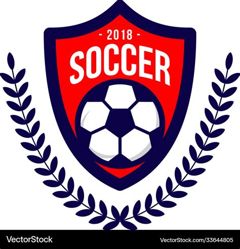 Soccer Football Club Logo Template Royalty Free Vector Image