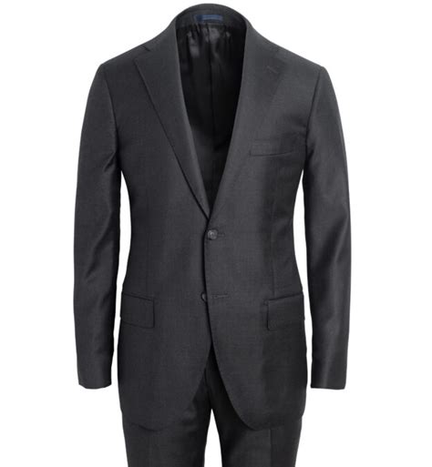 Allen Grey S130s Wool Suit Custom Fit Tailored Clothing