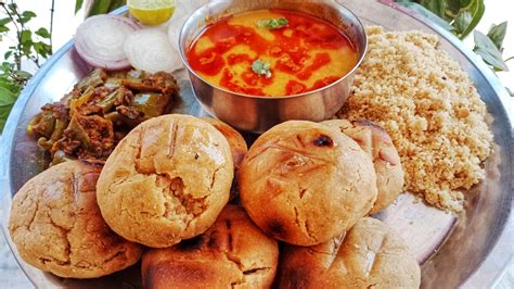 Rajasthani Dal Baati Choorma Recipe Dal Baati Choorma