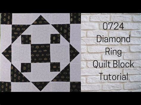 Diamond Ring Free Quilt Block Tutorial Quilt Block Tutorial