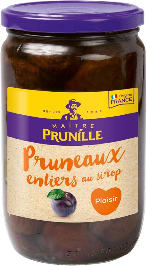 Maitre Prunille Pruneaux Au Sirop G Amazon Fr Epicerie