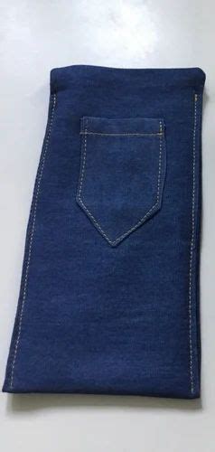 For Garment Plain Premium Satin Weave Denim Fabric Blue Packaging