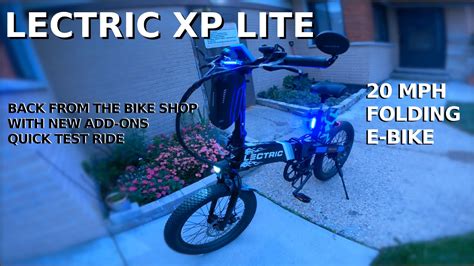 Lectric Xp Lite Ebike All Repairs Completed Quick Test Ride To Make Sure Night Led Mods At