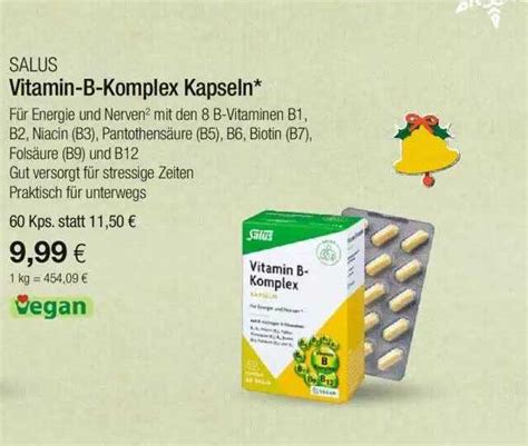 Salus Vitamin B Komplex Kapseln Angebot Bei Vitalia