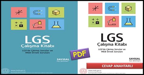 LGS Çalışma Kitabı SAYISAL Fen Bilimleri Cevap Anahtarlı MEB PDF