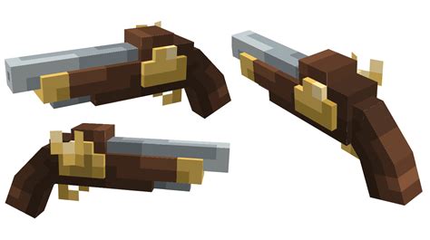 Flintlock Pistol (Yarr) : r/Minecraft