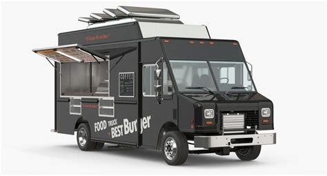 Food Truck Set 4 3D Model 119 Obj Fbx Max Free3D