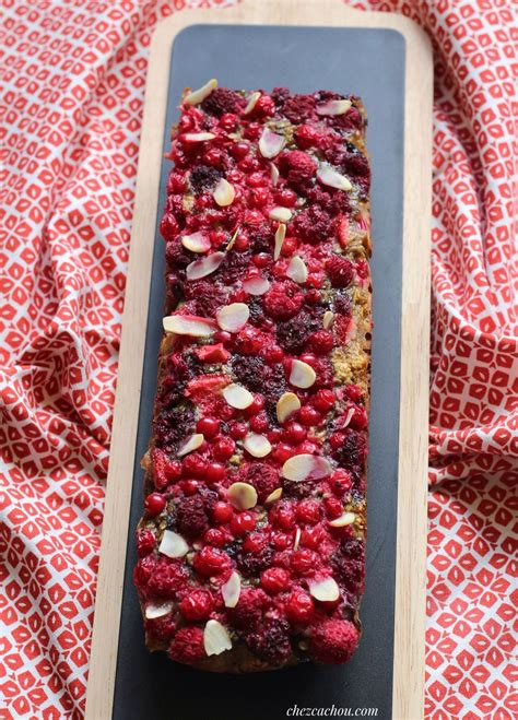 Cake Aux Flocons D Avoine Et Fruits Rouges ChezCachou