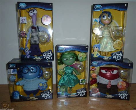 Disney Pixar Inside Out Fear Sadness Joy Anger Disgust Deluxe Talking Doll Dolls 1778316784