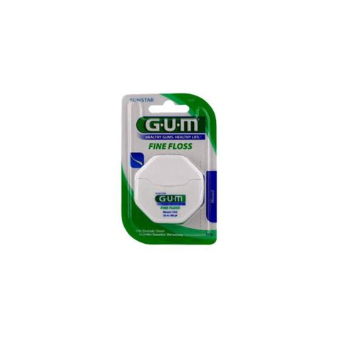 GUM FINE FLOSS 1555 Fil Dentaire Cylindrique Ciré 55 mètres