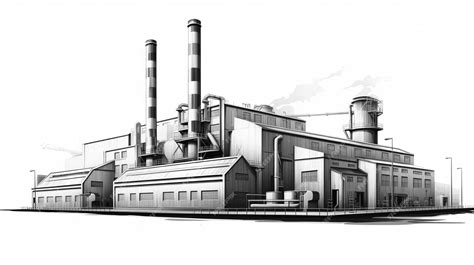 Premium Photo | Industrial Factory Sketch Realistic Hyperdetailed Rendering