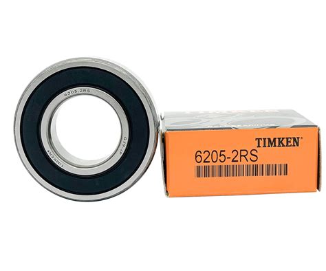 2PACK TIMKEN 6205 2RS Double Rubber Seal Bearings 25x52x15mm Pre