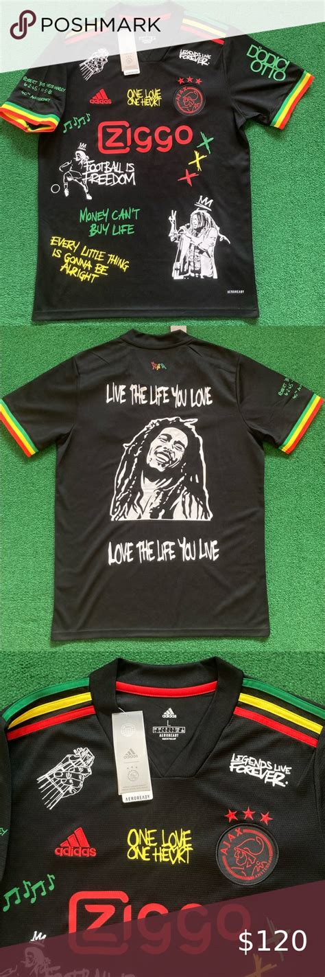 Nwt Ajax Bob Marley Concept Creative Special Edition Third Jersey