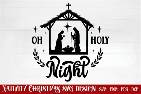 Oh Holy Night Svg Graphic By Craftart Creative Fabrica