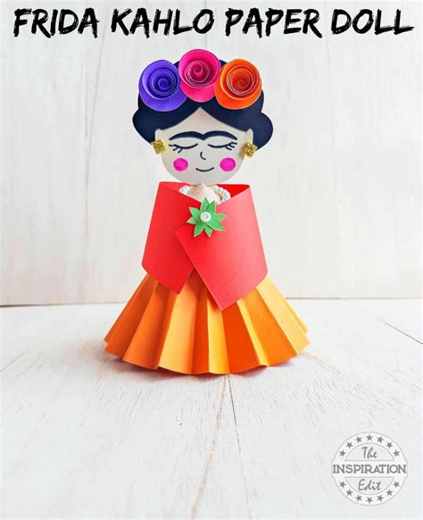 Frida Kahlo Paper Doll Craft Paper Doll Craft Doll Crafts Paper Dolls