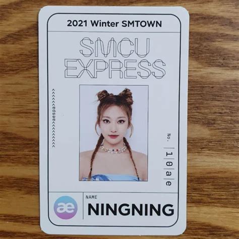 Ningning Official Photocard Aespa Winter Smtown Smcu Express Pass