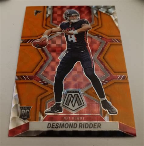 2022 Panini Mosaic Desmond Ridder Orange Reactive Prizm ROOKIE Debut