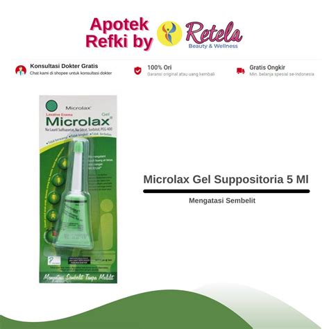 Jual Microlax Gel Suppositoria Ml Mengatasi Konstipasi Sembelit