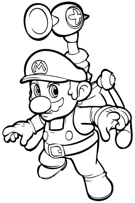 Coloriage Jeux Vidéo Super Mario dessin gratuit à imprimer