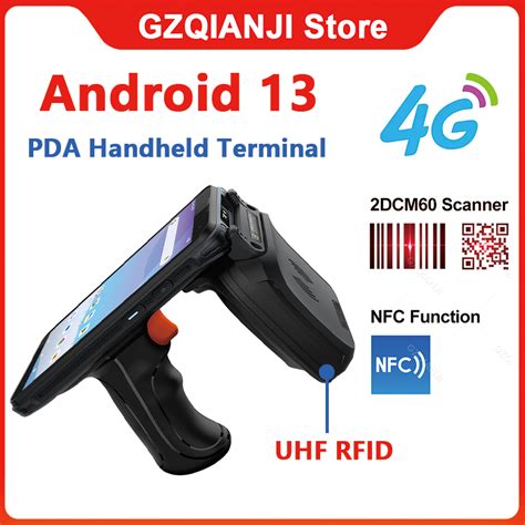 Pda Android 13 Handheld Terminal Barcode Scanner 1d Laser 2d Qr Portable Data Collector Uhf Rfid