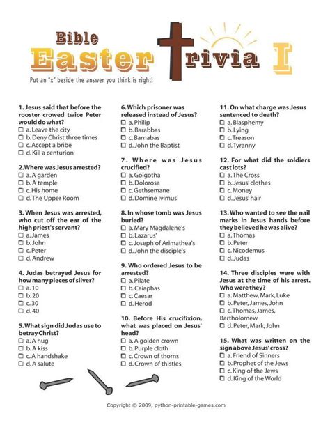 Fun Easter Trivia Questions And Answers 2024 Parties Made Personal