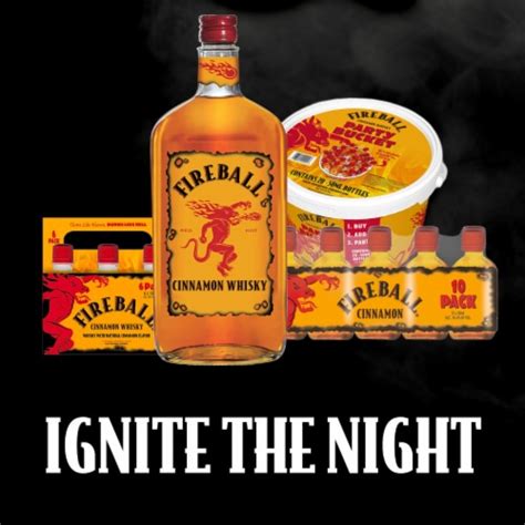 Fireball Hot Cinnamon Blended Whisky 10 Ct 50 Ml Kroger