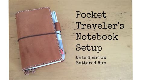 Traveler S Notebook Setup Pocket Chic Sparrow Youtube