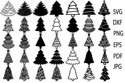 Christmas Tree Svg Christmas Clip Art 389242 Cut Files Design Bundles