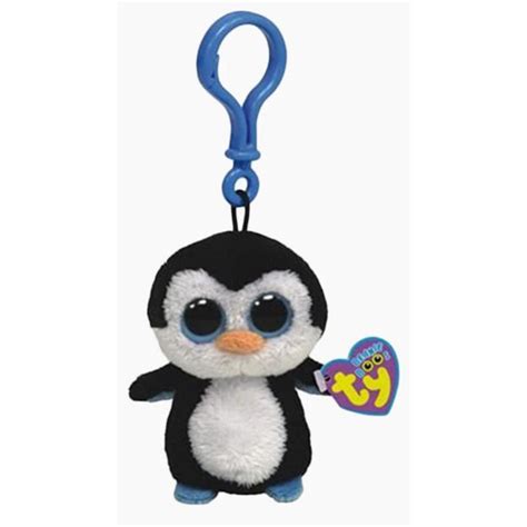 Ty Beanie Boos Waddles The Penguin Clip Solid Eyes Plush Walmart