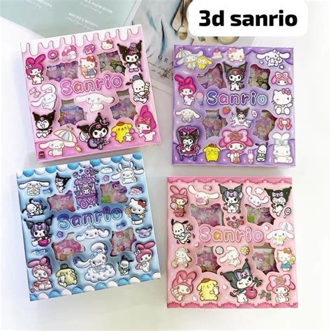 Jual Sticker Lucu 2D Sanrio Karakter Kuromi Dan Melody Isi 100 Lembar