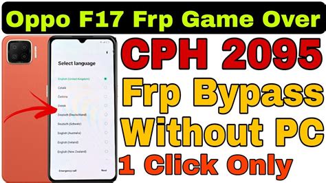 Oppo F17 CPH 2095 Frp Bypass Without PC 1 Click 2022