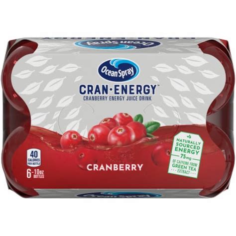 Ocean Spray® Cran Energy Cranberry Energy Juice Drink 6 Bottles 10 Fl Oz Kroger