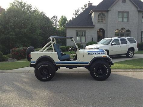 Sell Used 1982 JEEP CJ 7 RENEGADE UNRESTORED ORIGINAL PAINT CJ LIFTED