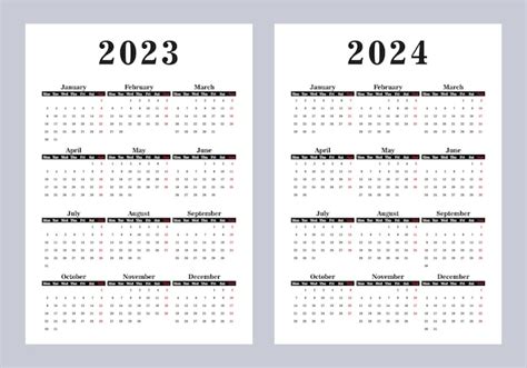 Calendario 2023 Y 2024 En Word Excel Y PDF Calendarpedia