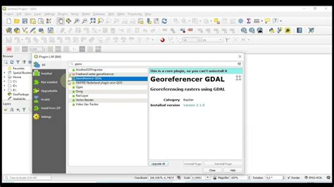 Qgis Plugin Georeferencer Sig Youtube