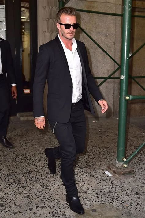 Moda Beckham Pe As Preto Ternos De Neg Cios Terno De Casamento Para