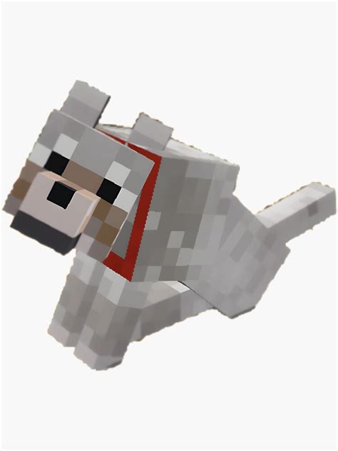 Minecraft Tamed Wolf Classic Sticker For Sale By Godreyimmzzg