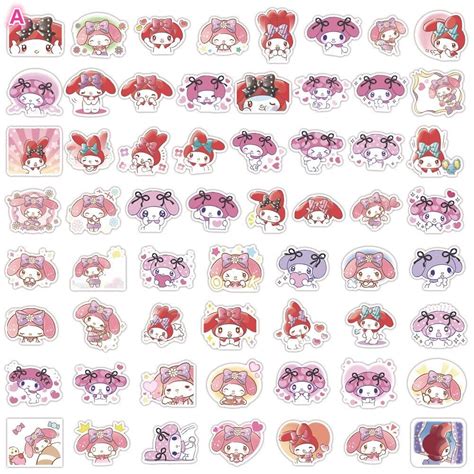 สติ๊กเกอร์ Mymelody 367 มายเมโลดี้ 58ชิ้น ซานริโอ้ Sanrio Kuromi มายเม