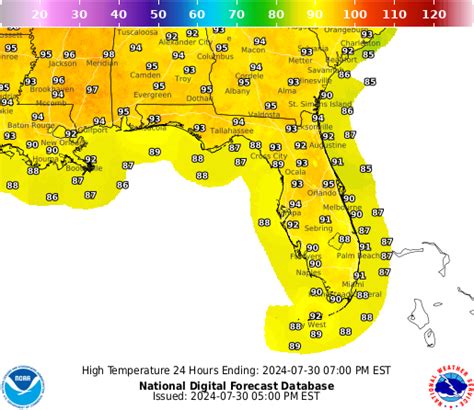 Noaa Graphical Forecast For Southeast