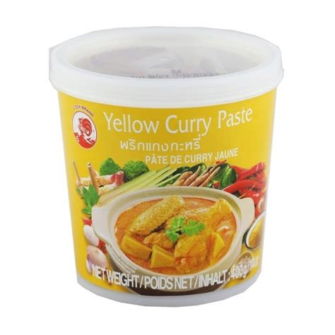 ŻÓŁTA PASTA CURRY 400G COCK BRAND YELLOW CURRY PASTE 15300529753