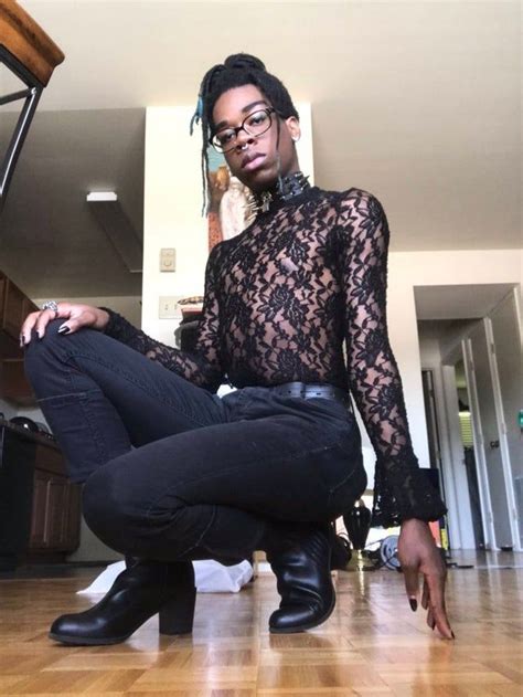 Black Femboy Lace Anybody Know Who Is This Cool Style 😮 Femboy