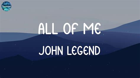 All Of Me John Legend Lyrics Seafret The Chainsmokers YouTube