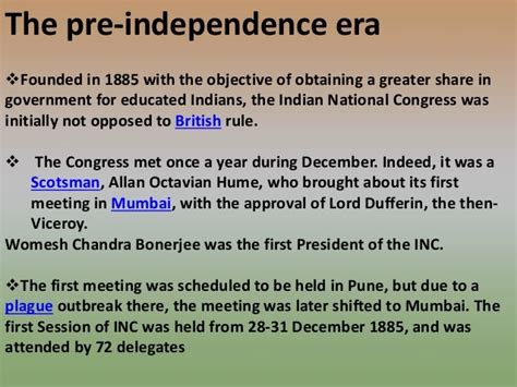 😂 Indian national congress first session 1885. Formation of Indian ...