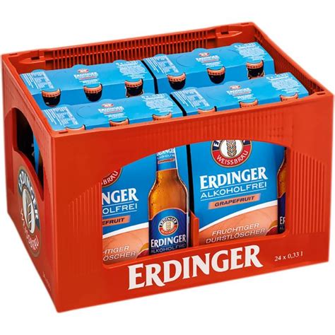 24 X Erdinger Alkoholfrei Grapefruit 4x6er Mw 33 Cl