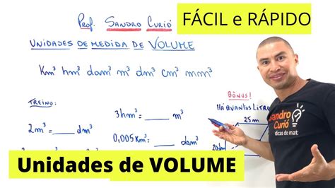 FÁCIL e RÁPIDO UNIDADES DE MEDIDA DE VOLUME YouTube