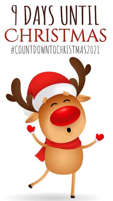 Days Until Christmas Countdown Template Postermywall