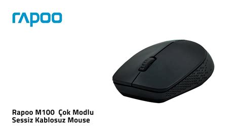 Rapoo M Ok Modlu Sessiz Kablosuz Mouse Youtube